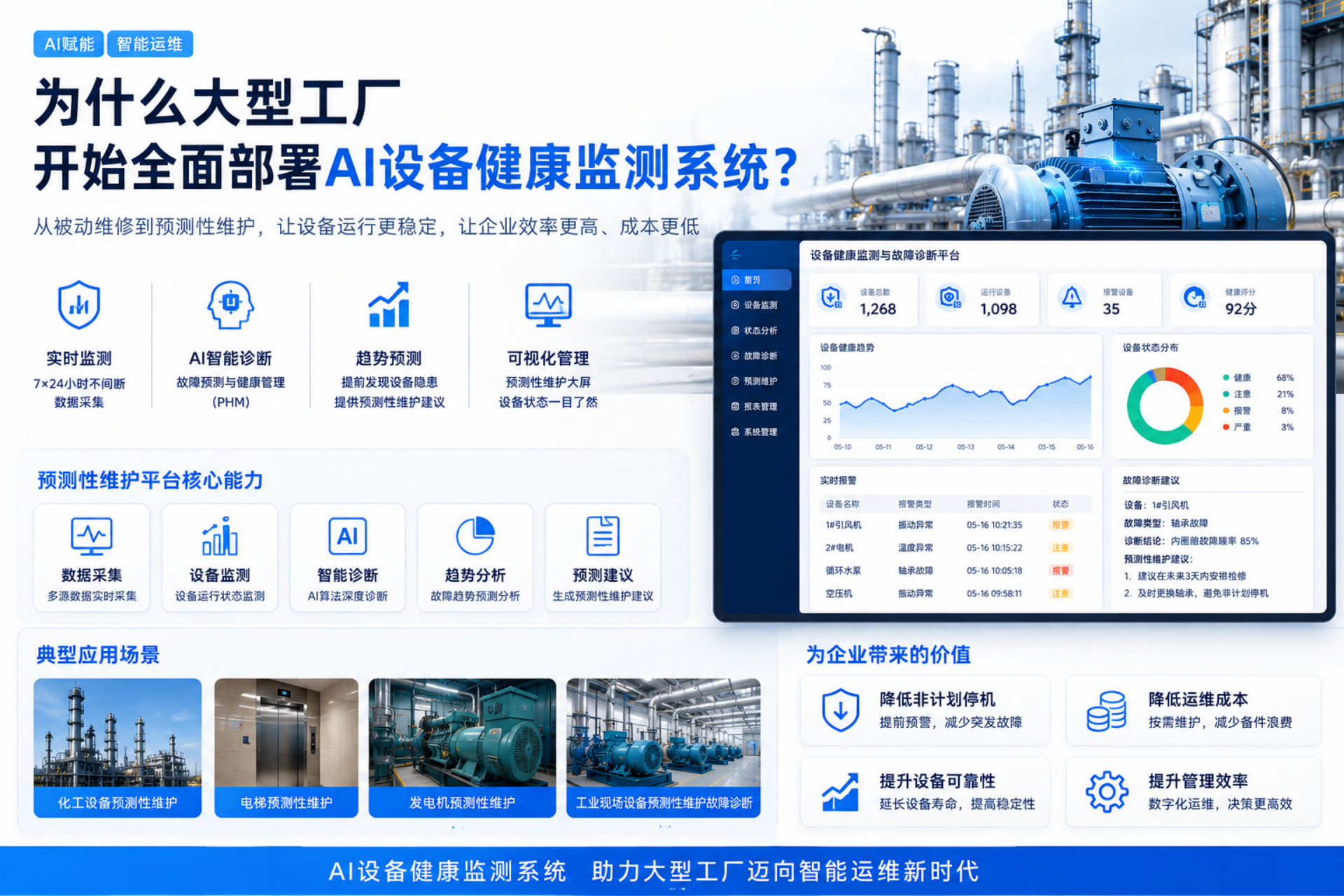 为什么大型工厂开始全面部署AI设备健康监测系统？