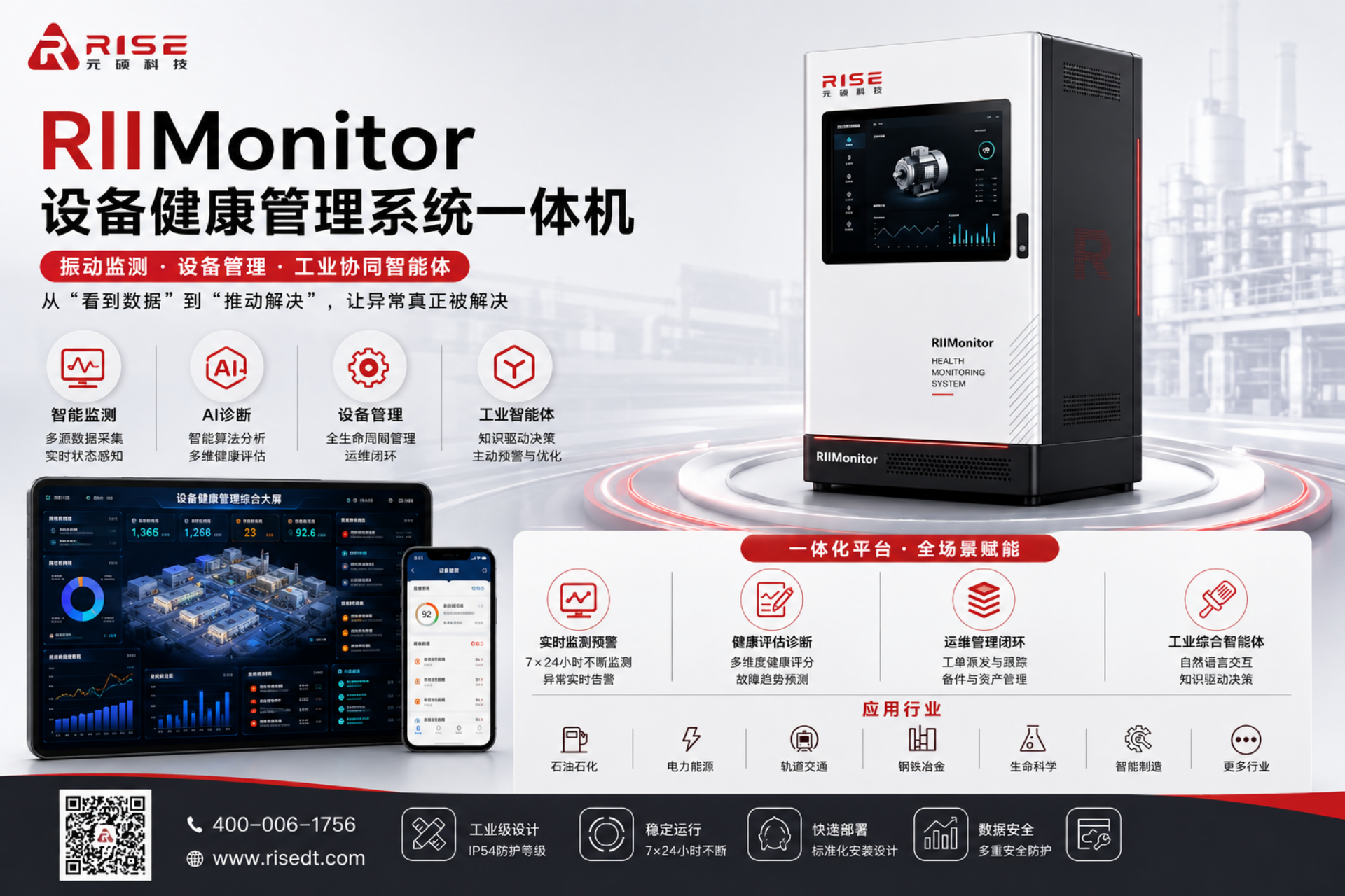 从“看到数据”到“推动解决”：元硕科技RIIMonitor设备健康管理系统一体机正式发布
